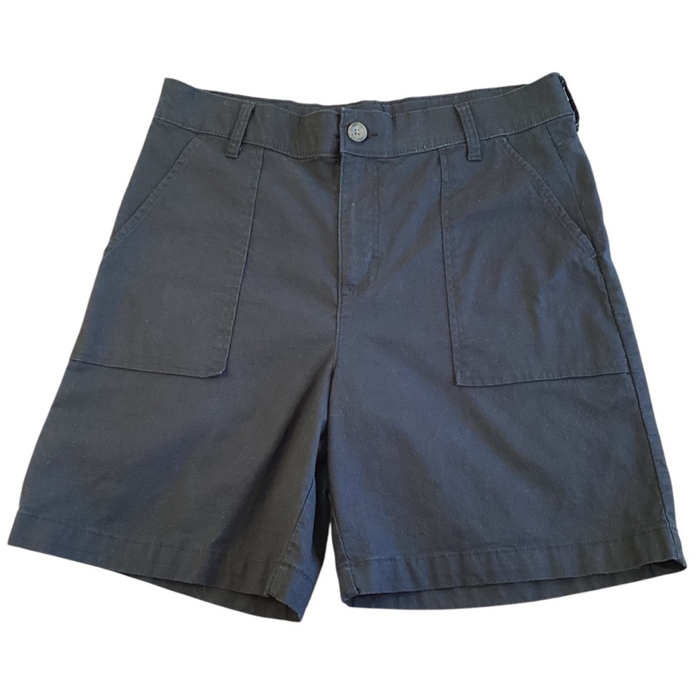 Lee High Rise‎ Stretch Bermuda Short Size 12 Deep Navy 112329134